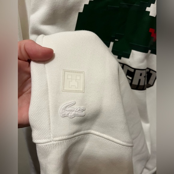 NWT Lacoste x Minecraft unisex crew sweatshirt large - Picture 2 of 8